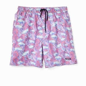Vineyard Vines Fish Print Swim Trunks Medium
